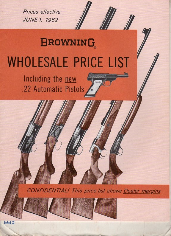 Browning 1938 Dealer Price List and Catalog 