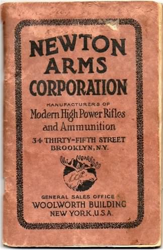 Newton Arms Catalog 1920's
