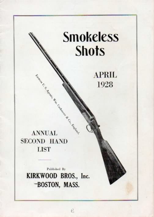 kirkwood bros. gun catalog 1928