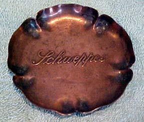 Schweppes copper tray