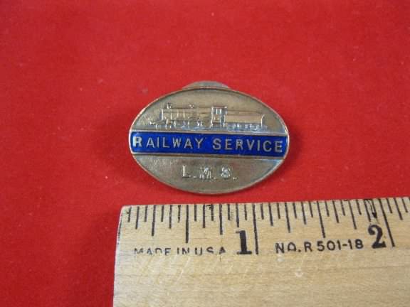 LMS LONDON MIDLAND & SCOTTISH RAILWAY RAIL LAPEL PIN BADGE TIE