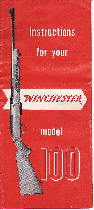 Winchester model 100 brochure