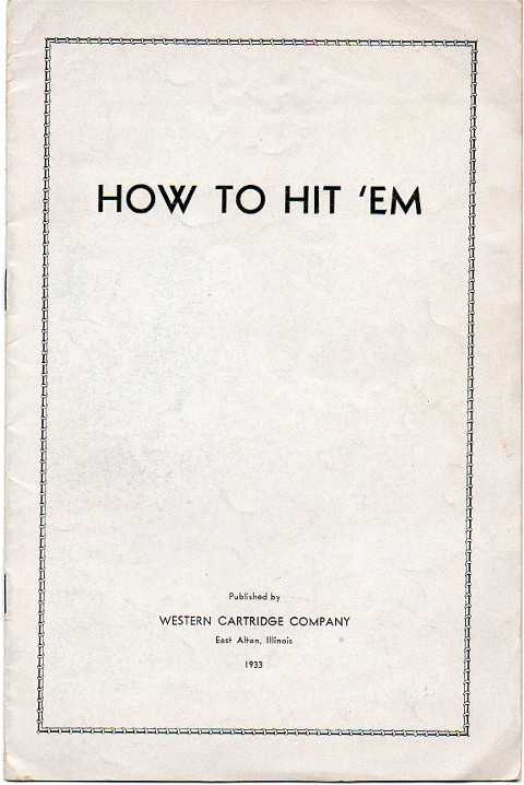 Western Cartridge booklet 1933