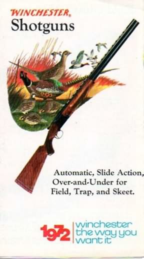 brochure winchester shotguns 1972